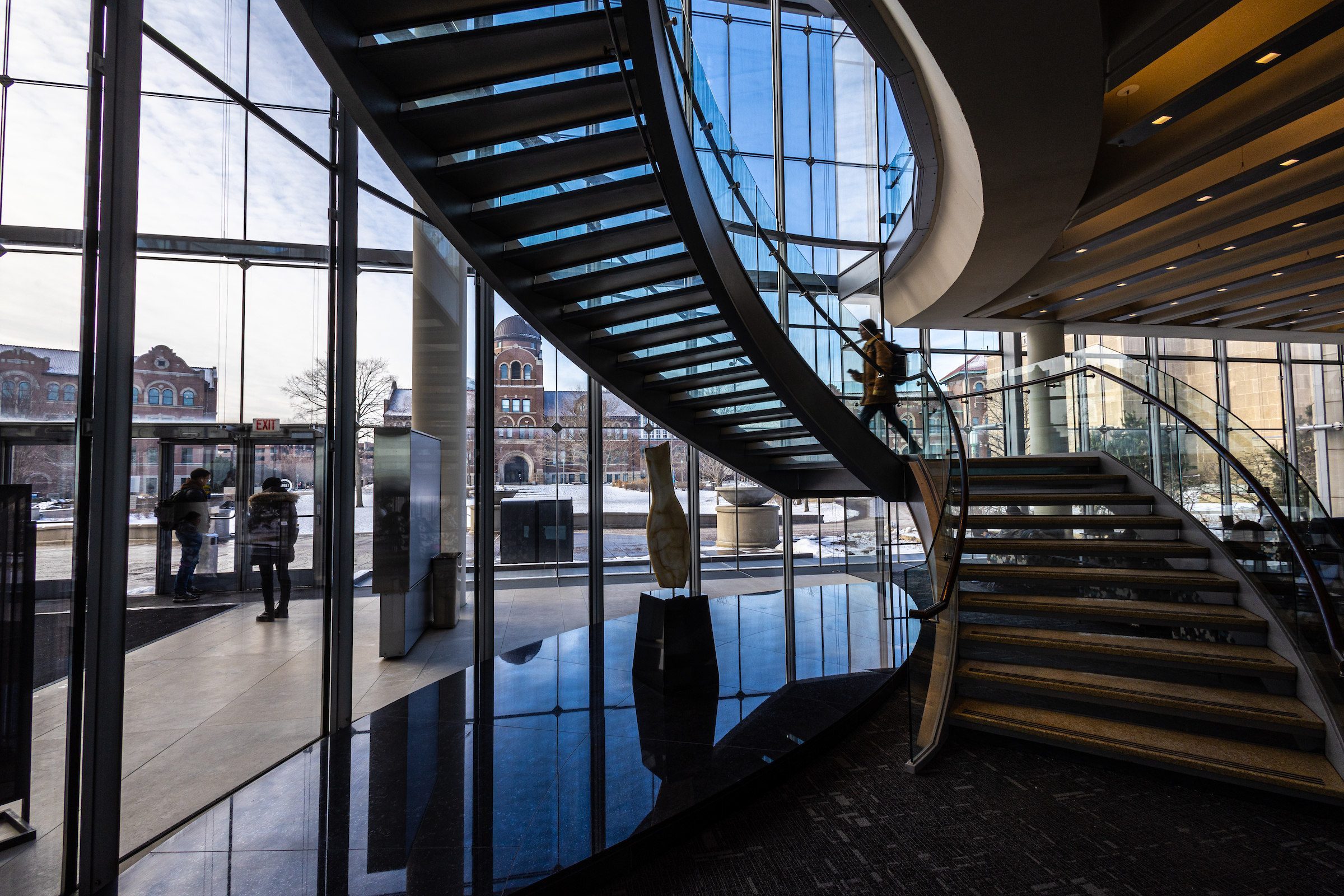 Interior of Information Commons. (Photo by: Lukas Keapproth)