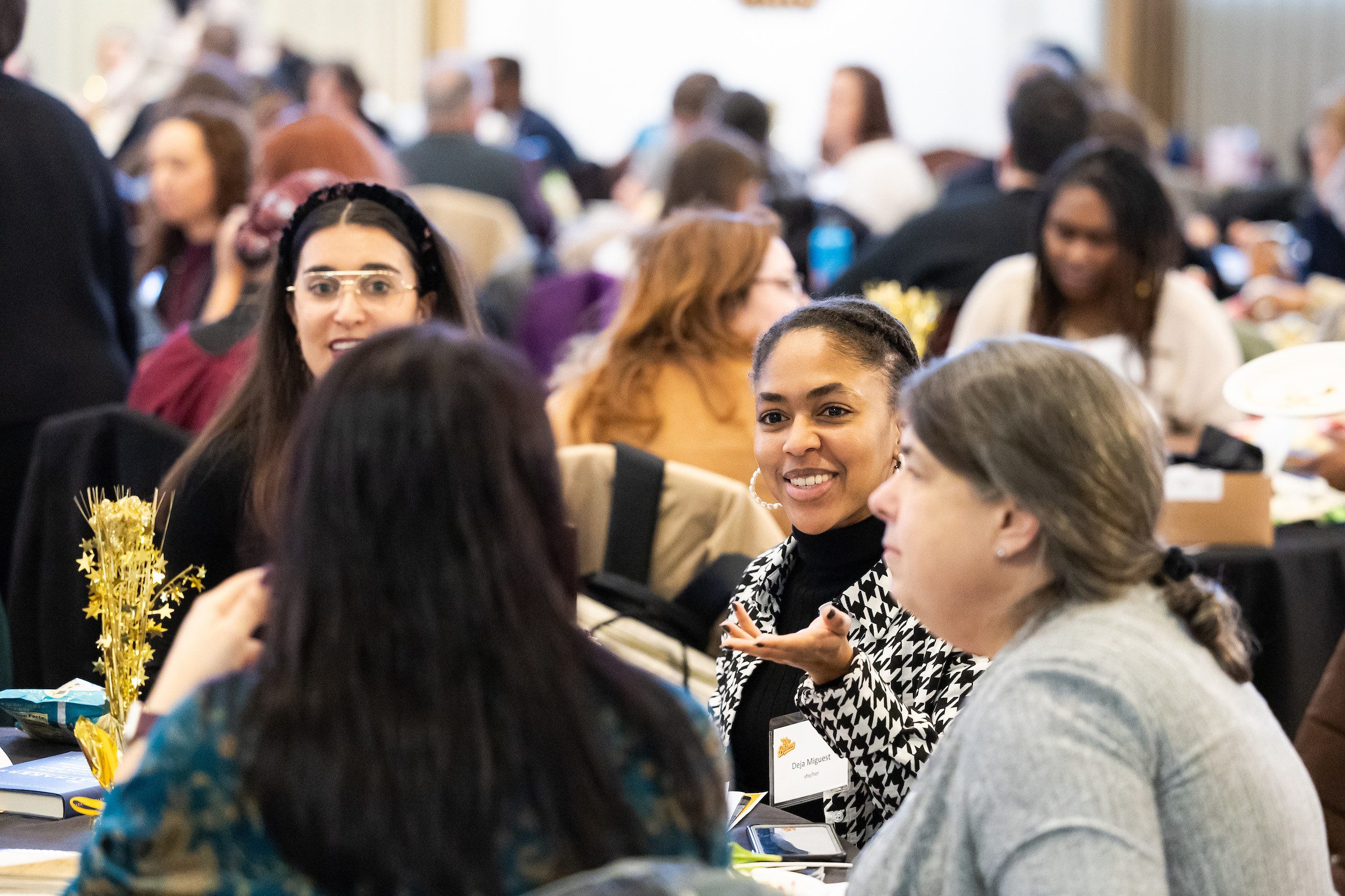 The Office for Institutional Diversity, Equity and Inclusion hosts Tara Jaye Frank, author of The Waymakers, at their annual Winter Summit Conference on January 25, 2024. (Photo: Lukas Keapproth)
