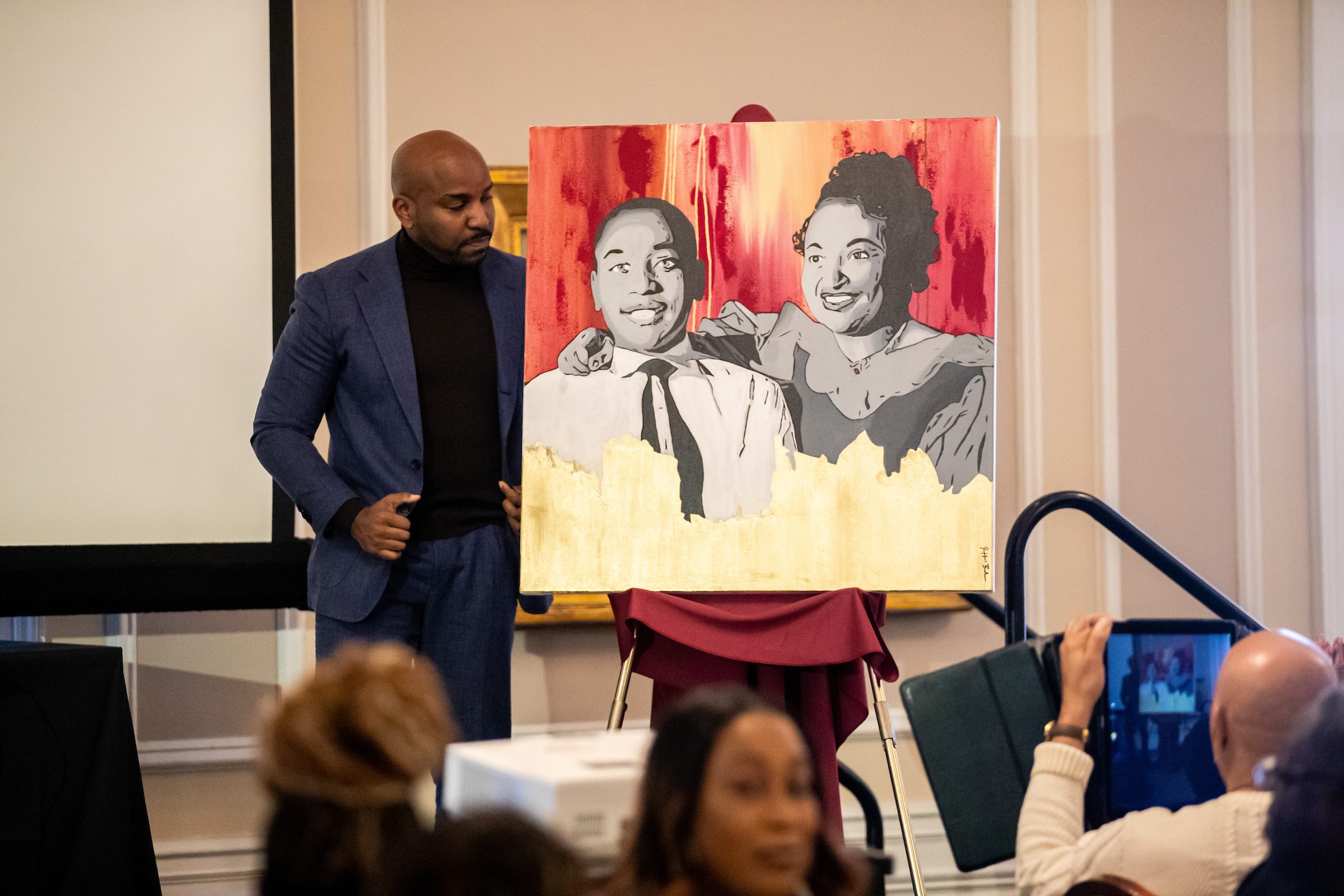 Loyola University Chicago announces a scholarship in honor of Loyola alumnae Mamie Till-Mobley at the Union League in Chicago on October 21, 2022. (Photo: Lukas Keapproth)