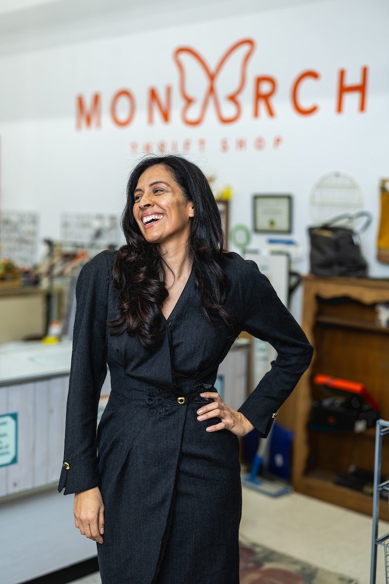 Portrait of Mireya Fauche, Co-Executive Director of Monarch Thrift Shop and Founder of One Heart One Soul.(Photo: Lukas Keapproth)