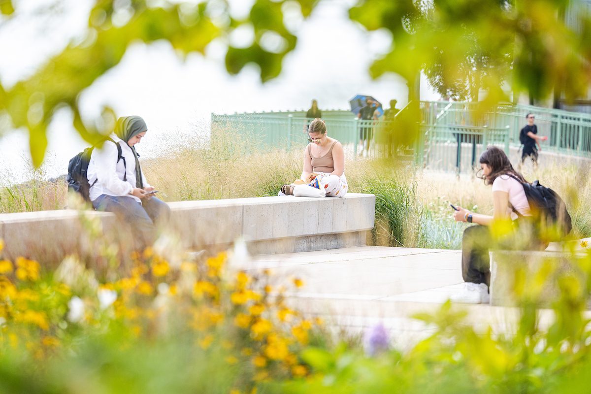Loyola University Chicago welcomes back students for the beginning of the Fall 2024 semester on the Lake Shore Campus, August 26, 2024. (Photo by: Lukas Keapproth)