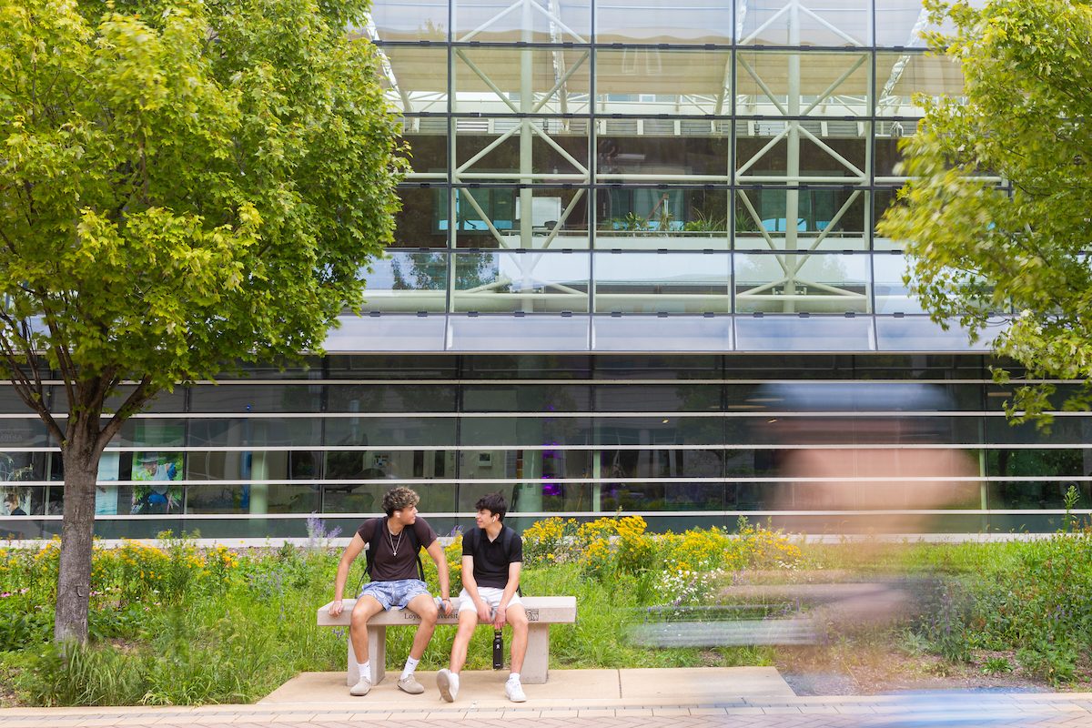 Loyola University Chicago welcomes back students for the beginning of the Fall 2024 semester on the Lake Shore Campus, August 26, 2024. (Photo by: Lukas Keapproth)