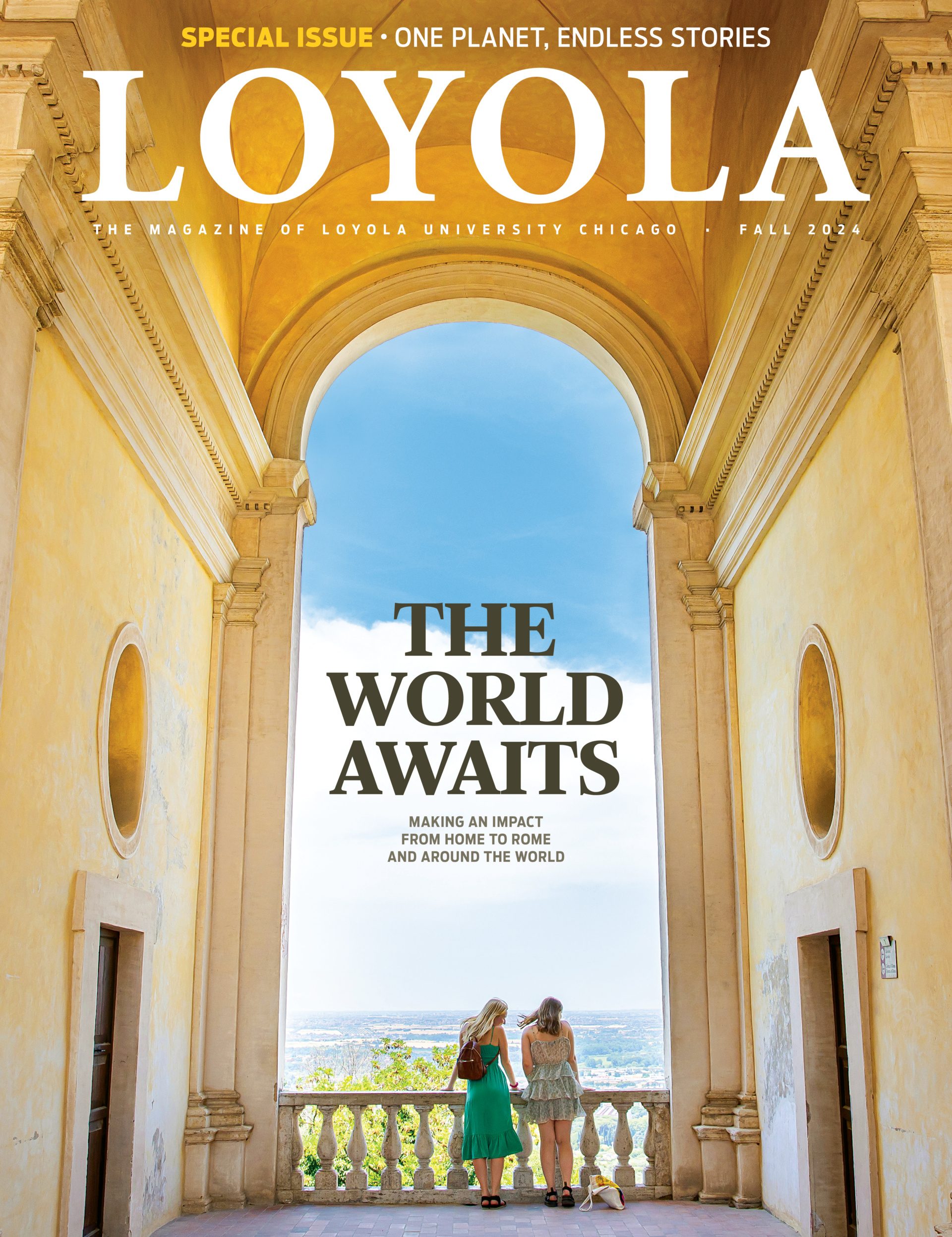 The cover for the Fall 2024 issue of Loyola magazine reads 