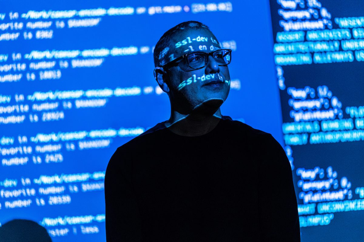 George K. Thiruvathukal, a professor in the computer science department, urges students to think about the ethical implications of artificial intelligence.