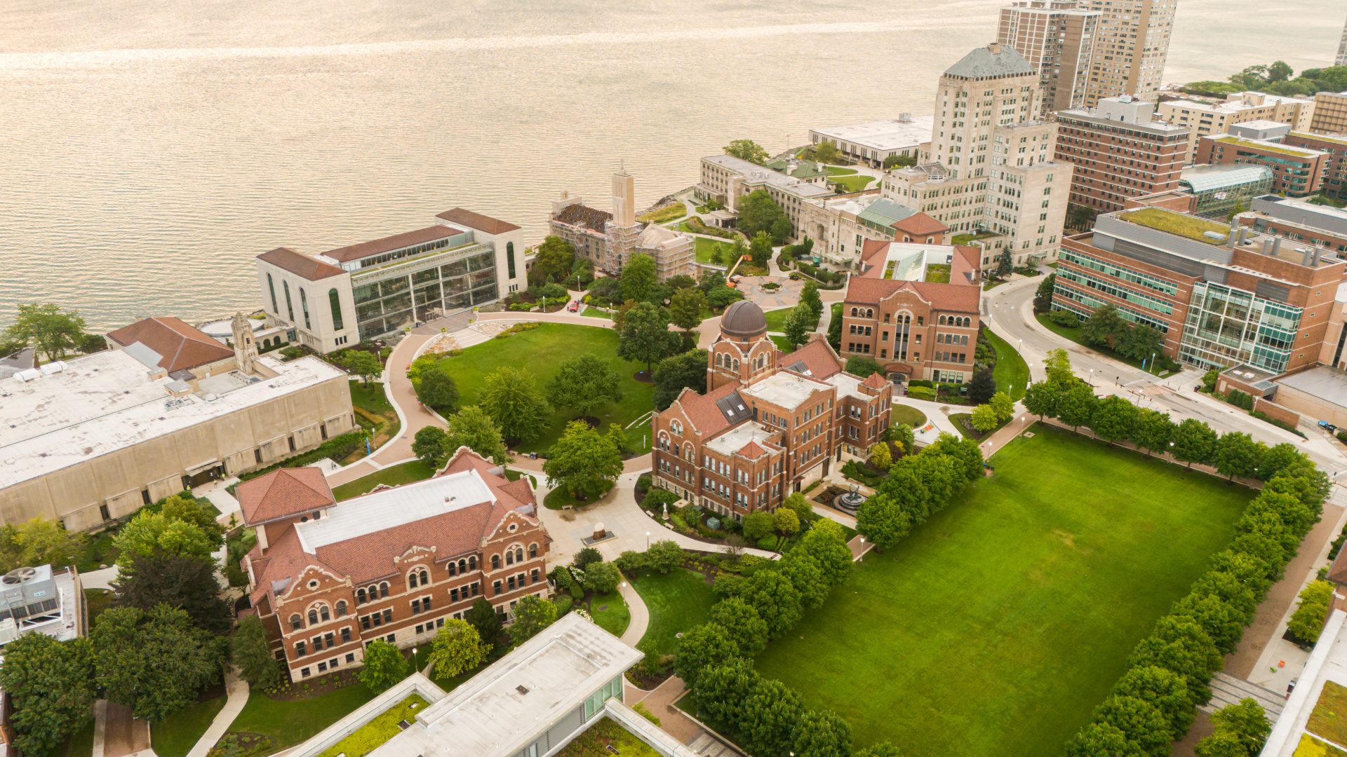 Sunrise over the Lake Shore Campus, August 12, 2025. (Photo: Lukas Keapproth)