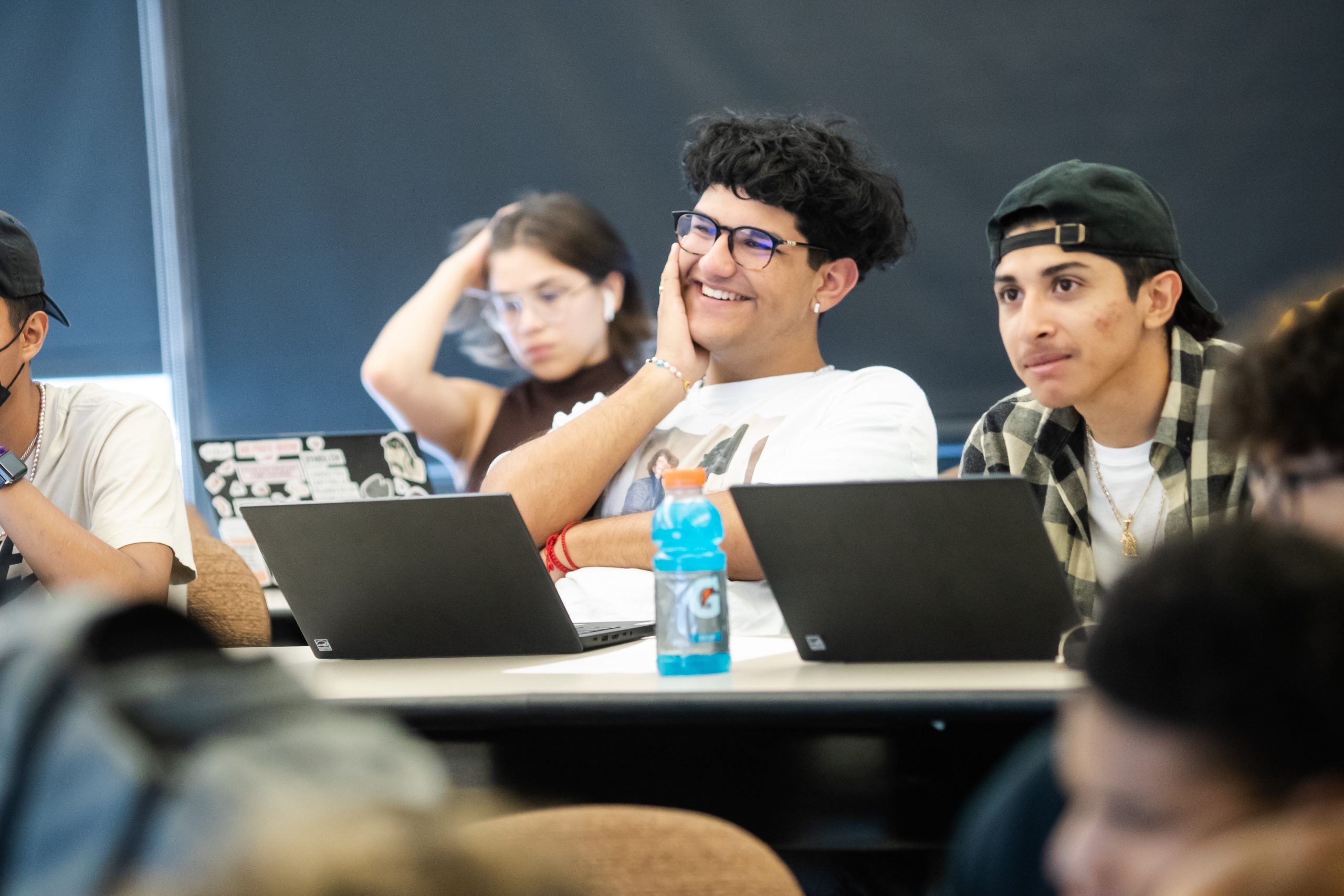 Arrupe College students attend lecture in Maguire Hall on September 13, 2022.