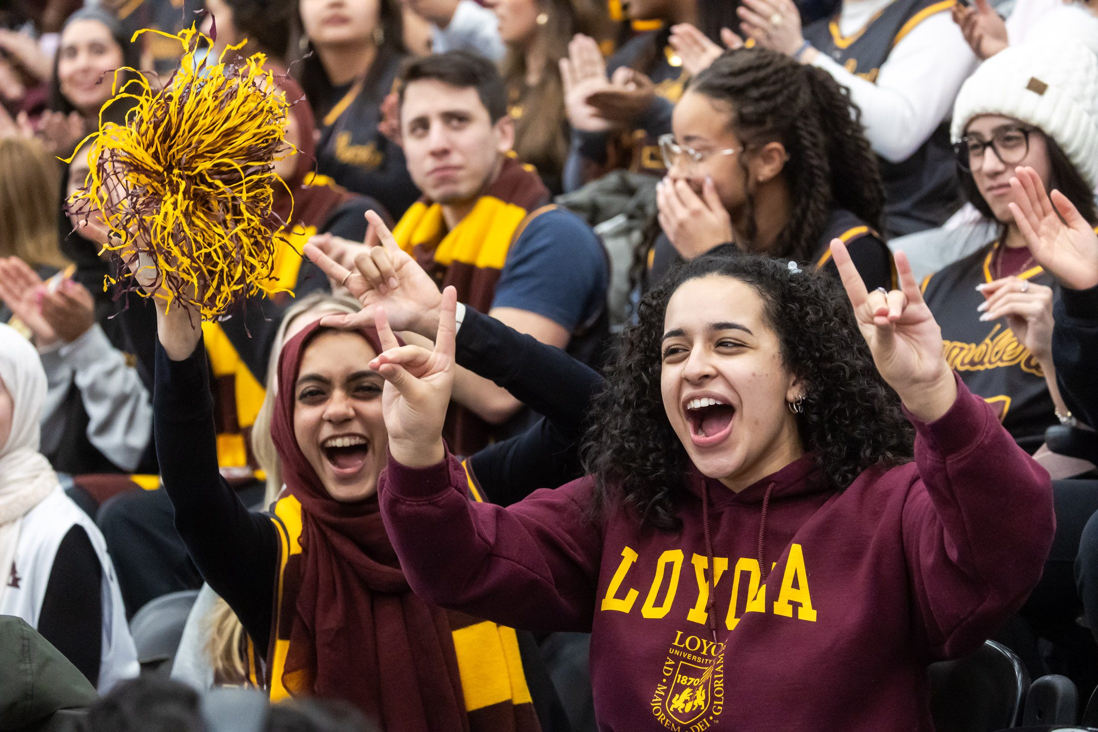 The Loyola University Chicago Jesuit Community hosted students for the annual Jesuit Jam before the Men's Basketball game against Fordham University. The Jesuit Jam featured music, pizza and games for students.