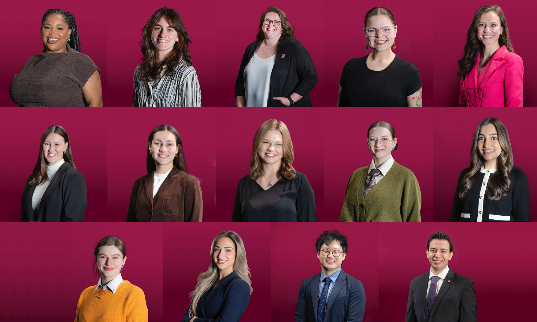 Individuals from each of Loyola Chicago's 14 schools, departments, and institutes were honored with the President's Medallion, the University's highest student award, given to individuals who exemplify scholarship, leadership, and service. 