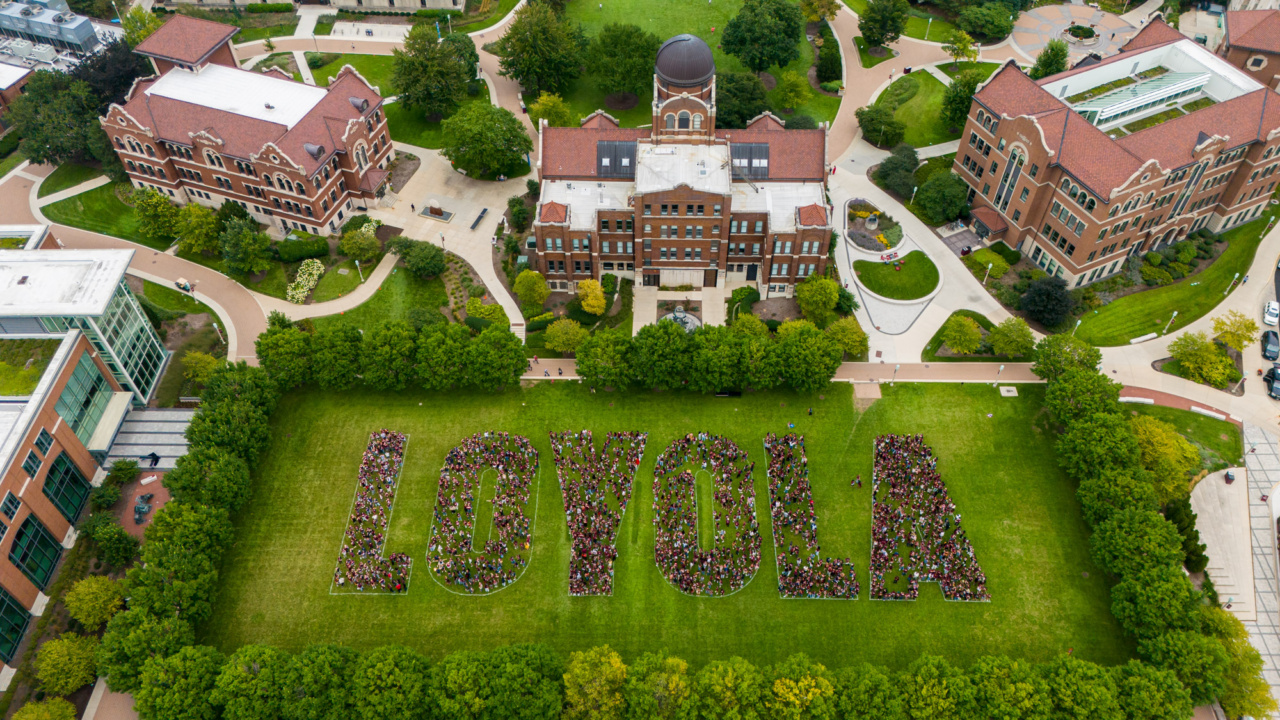 Aerial view of the Class of 2030. (Photo: Lukas Keapproth)